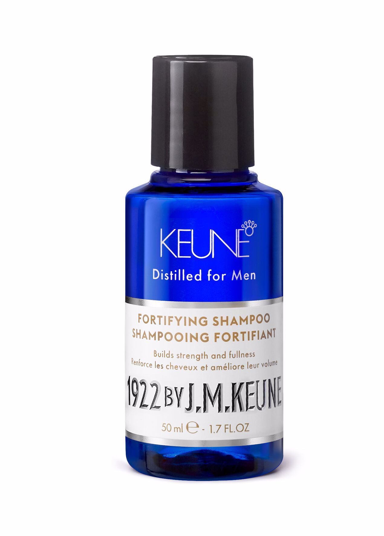 Try our men's shampoo with Vitamin H and eucalyptus for more volume and healthy hair on keune.ch! Strong hair despite hair loss.