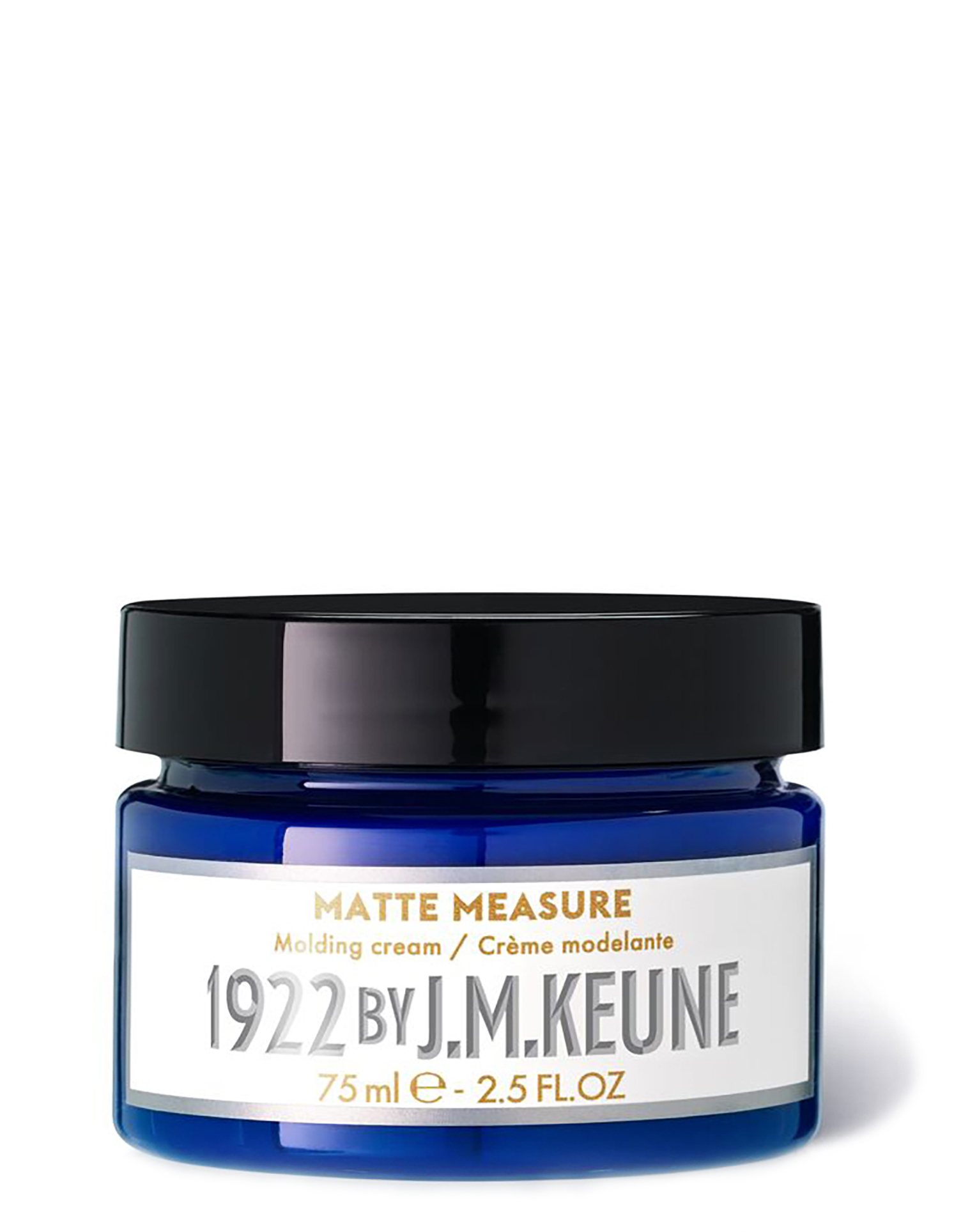 Discover 1922 MATTE MEASURE: Molding cream for men, medium hold, matte finish. Ideal for textured looks, restylable all day. Hairproduckts for men on keune.ch.