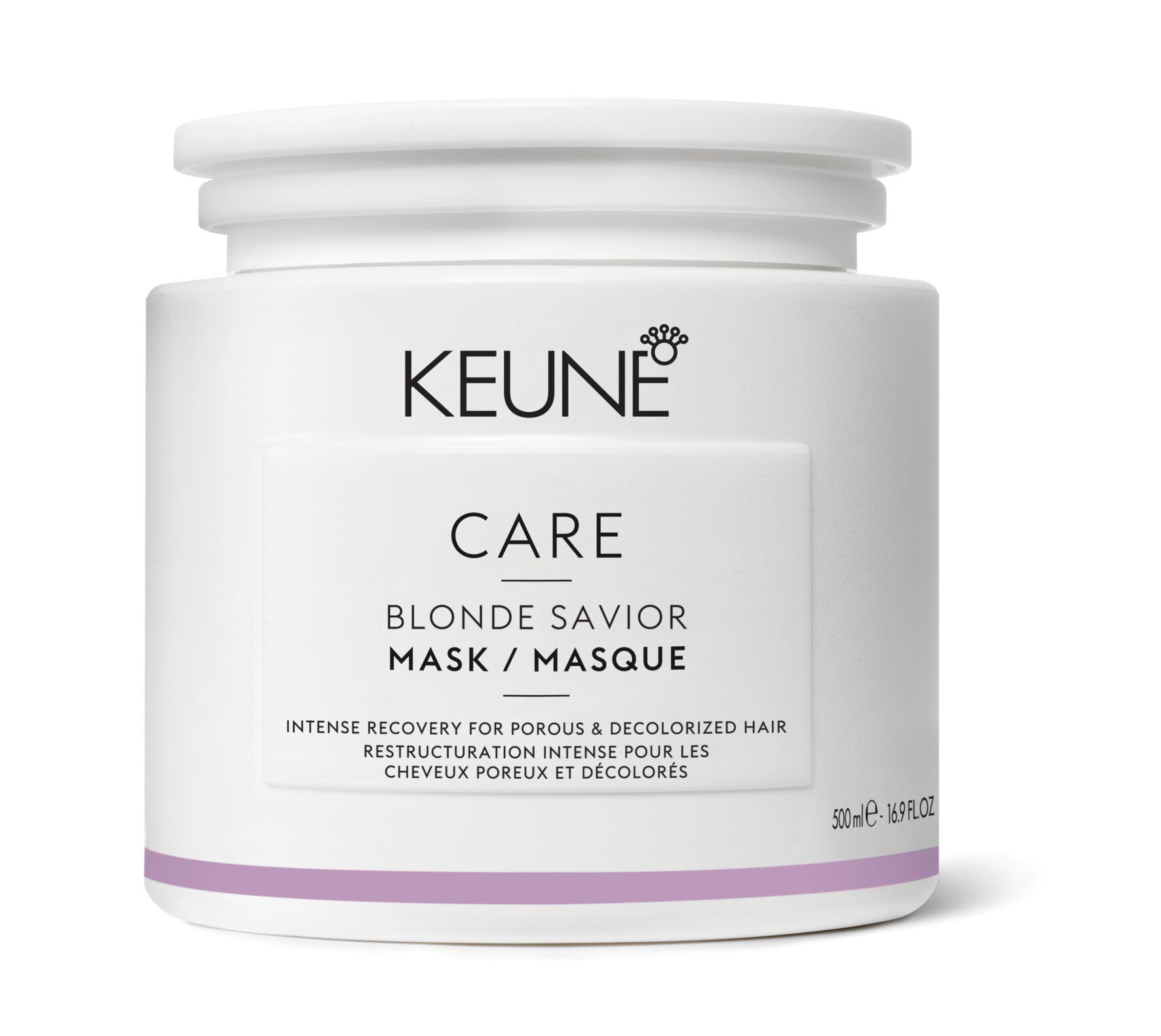 Discover the BLONDE SAVIOR MASK - an intensive hair mask for damaged, bleached hair. Thanks to glycolic acid and creatine, it repairs the hair from the inner cortex and reduces hair breakage. Keune.ch