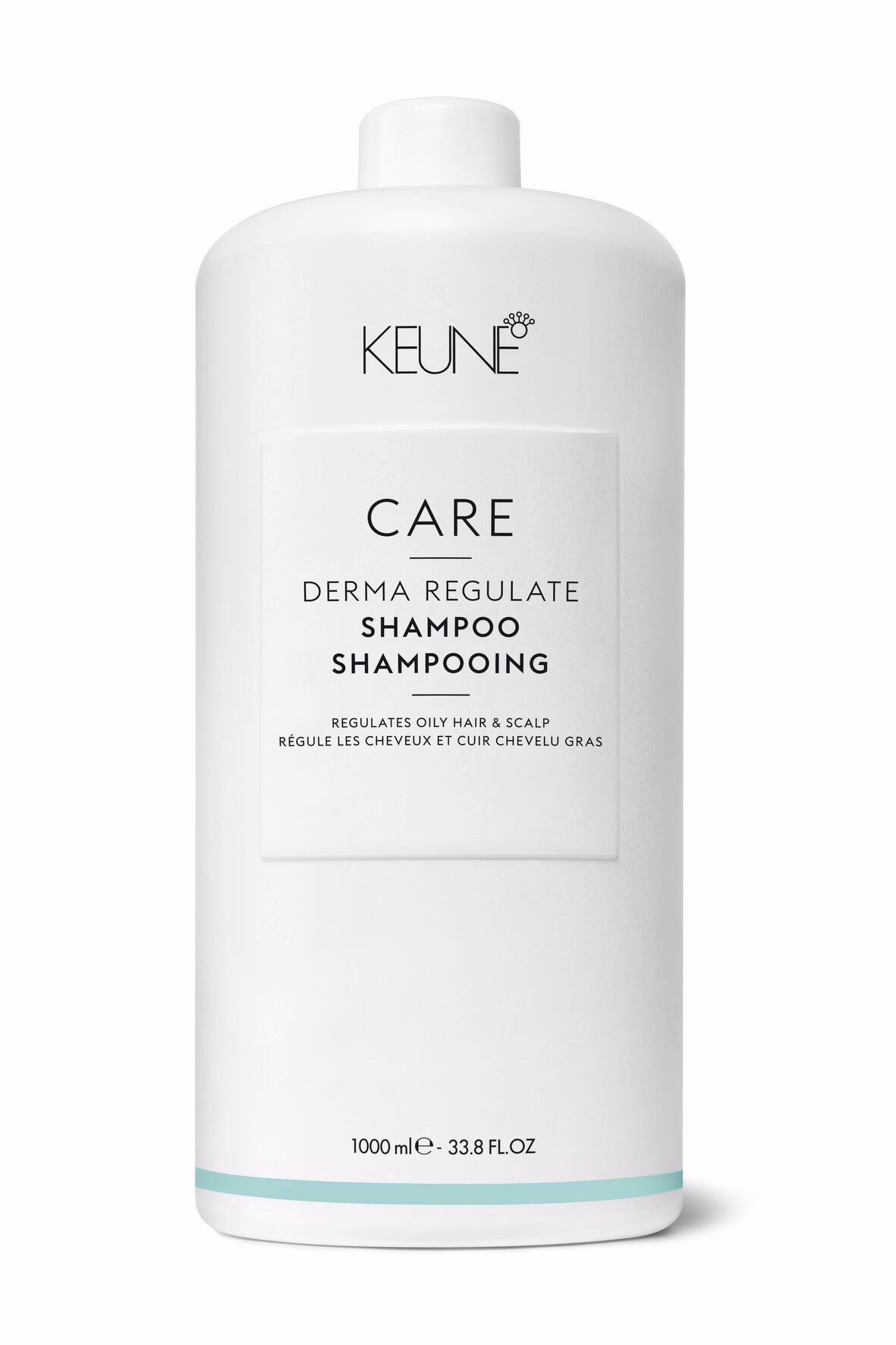 Our Derma Regulate Shampoo for oily hair is effective in hair cleansing. Silicone-free, soothes the scalp, provides a refreshing sensation, smooth hair, and natural balance. Available now on keune.ch!