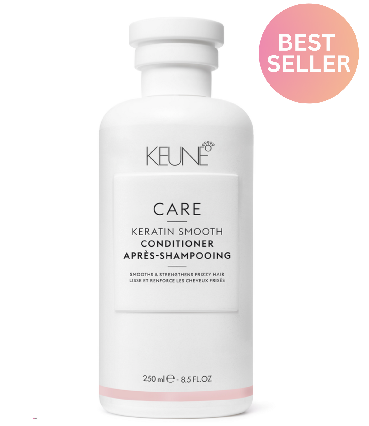Discover CARE Keratin Smooth Conditioner: Rich hair product with keratin, provitamin B5, and shea butter for shiny, easily manageable hair. Protection against frizz and hair breakage. On keune.ch.