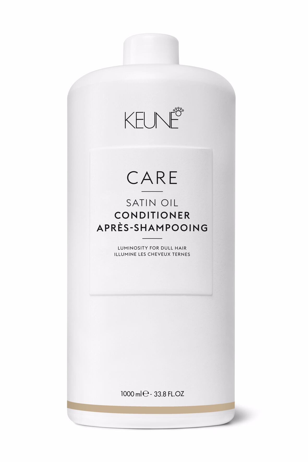 Satin Oil Conditioner is the ideal hairproduct for dry, dull hair. Thanks to its innovative, lightweight formula, your hair will shine with a fresh, healthy, and glossy appearance. Keune.ch.