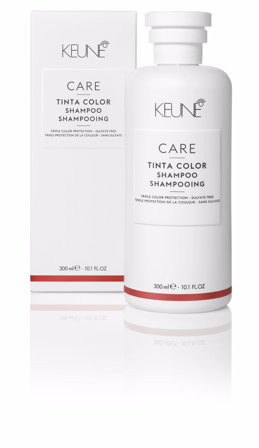 Try professional hair care for colored hair with Tinta Color Care Shampoo. Anti-Frizz, more volume, and preserved salon color. Gluten-free shampoo. Discover now on keune.ch.