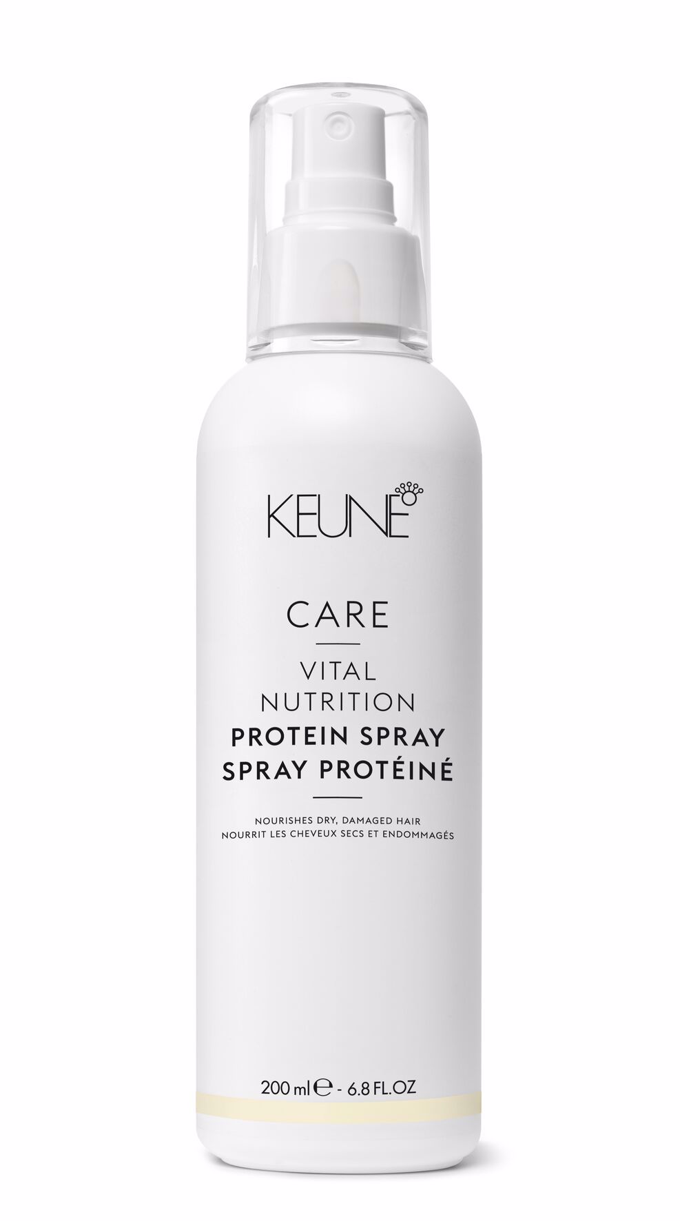 CARE VITAL NUTRITION PROTEIN SPRAY: Produit de soin capillaire pour les cheveux secs, poreux et abîmés. Facilite le coiffage. Sur keune.ch.