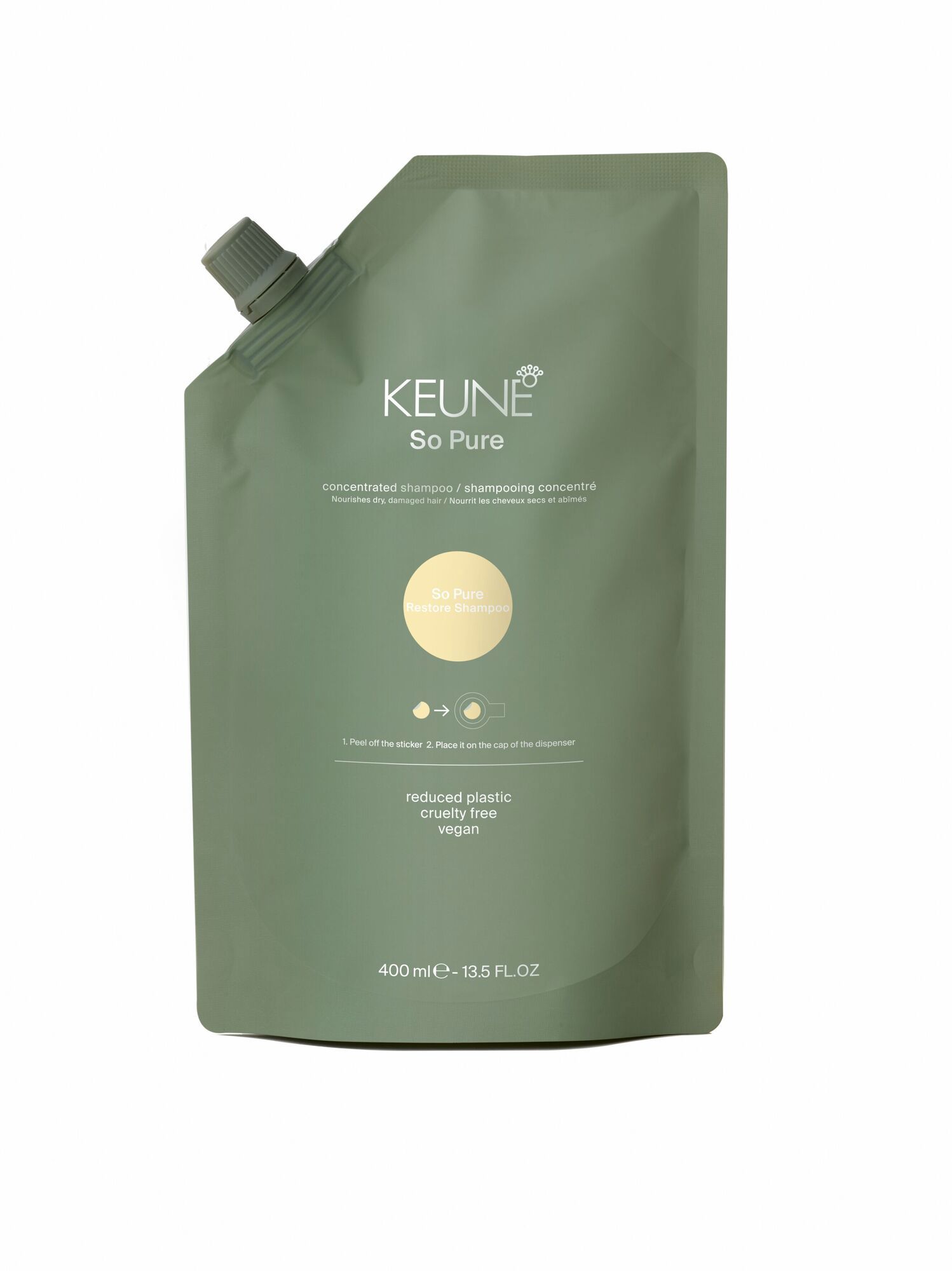 Natürliche Haarpflege mit Kaktusfeigen-Extrakt - So Pure Restore Shampoo Refill