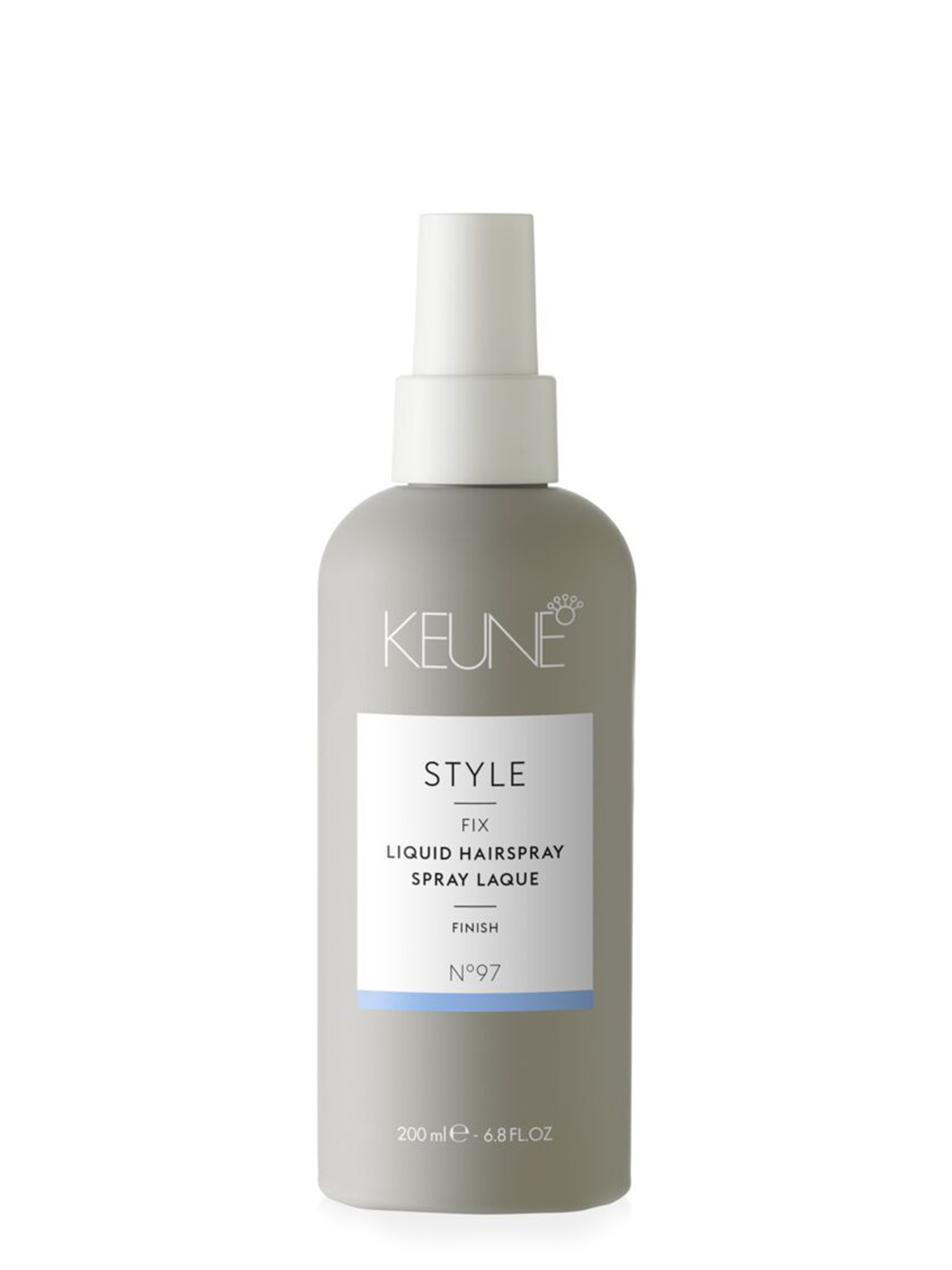 STYLE LIQUID HAIRSPRAY: Non-aerosol hairspray for extra strong hold, shine, and structure. The perfect hair styling product available on keune.ch.