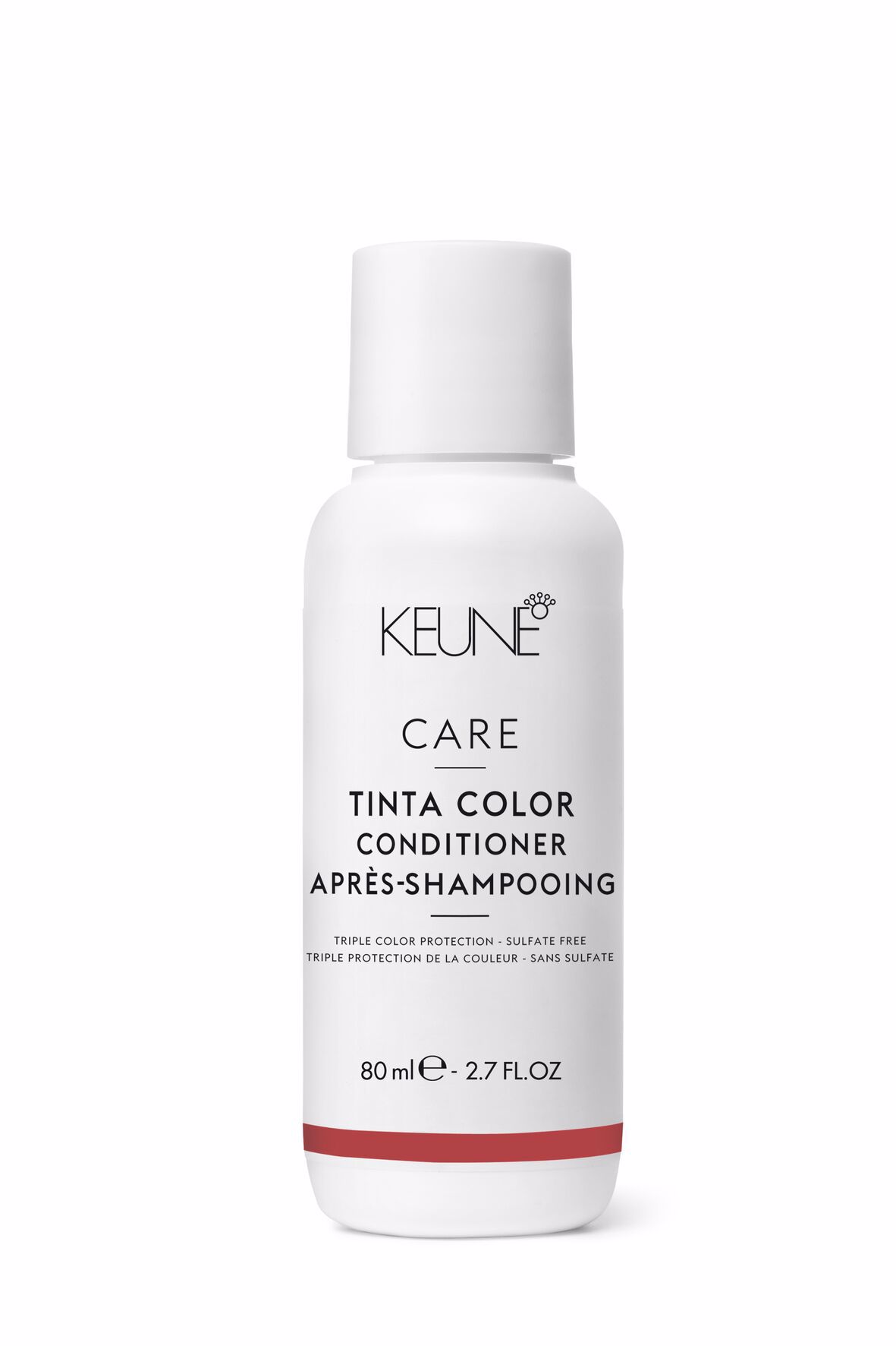 For long-lasting color brilliance, discover Care Tinta Color Conditioner, the hair care product that nourishes and revitalizes, prevents fading, and is gluten-free. Available now on keune.ch.